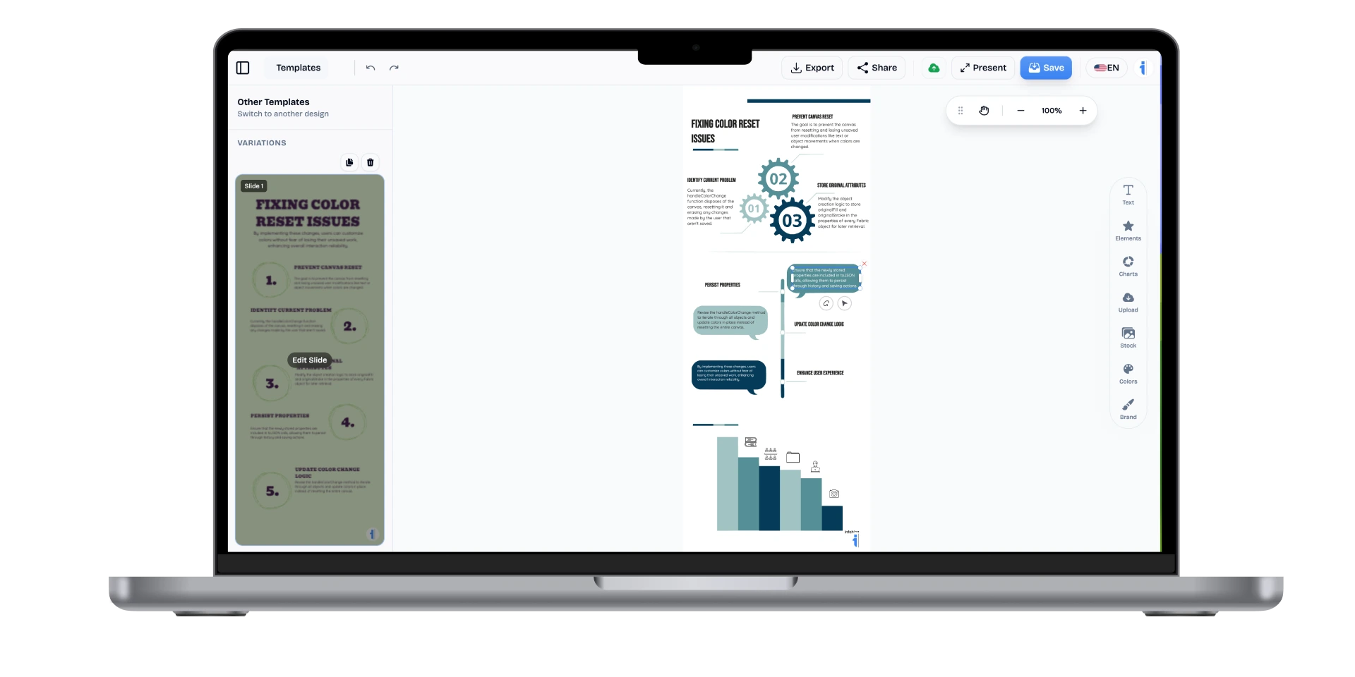 Infographics Generator Mockup