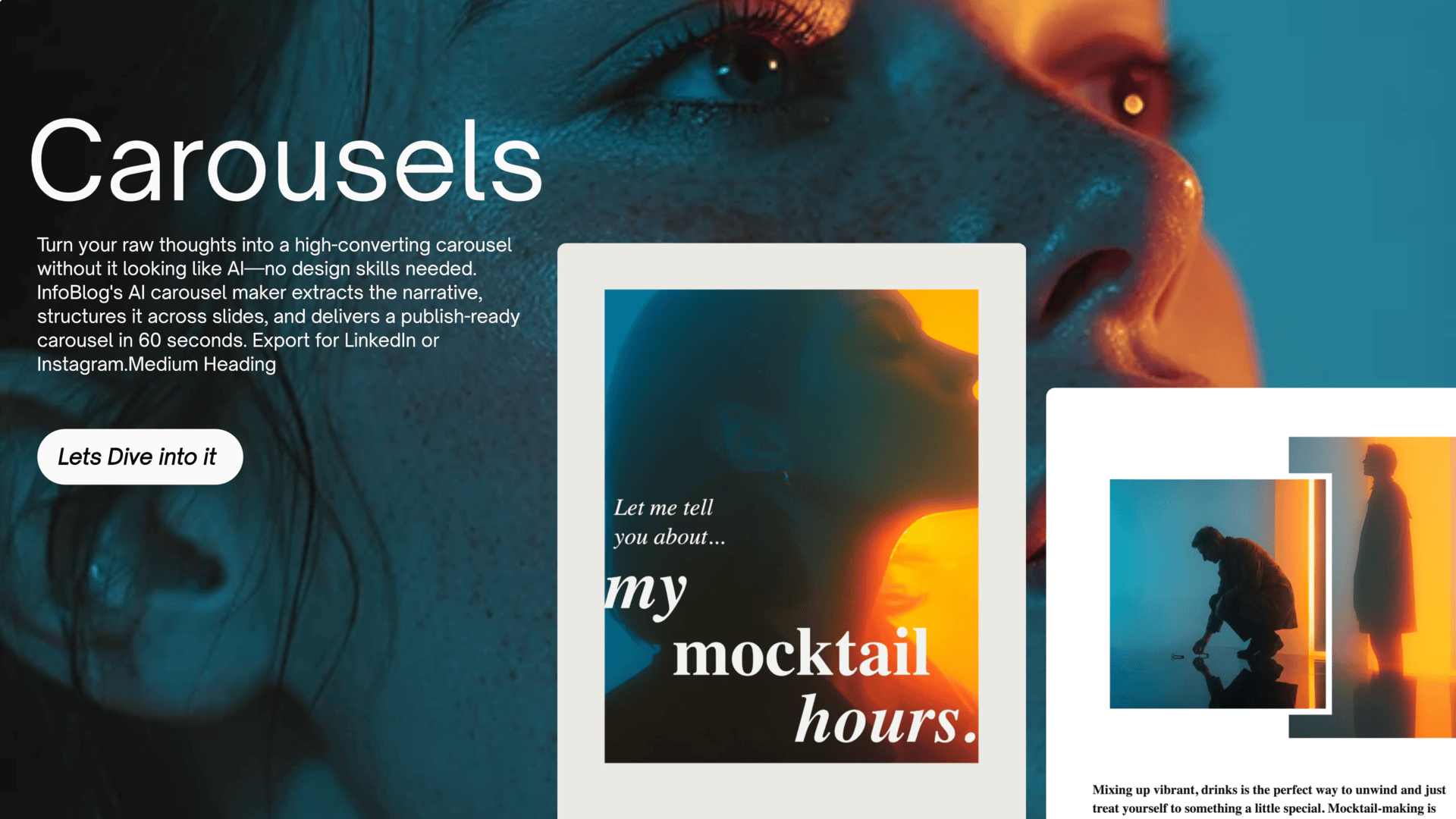 InfoBlog AI Carousel Demo