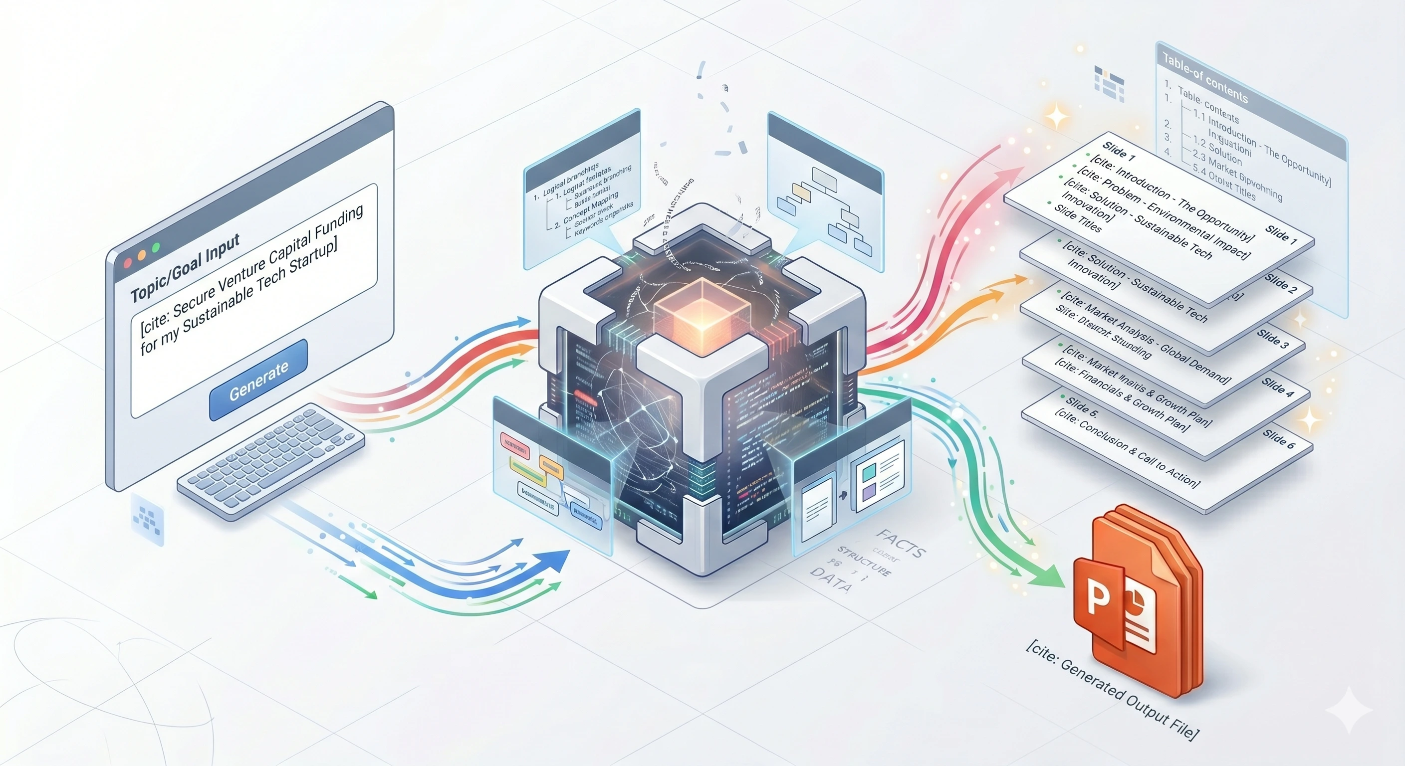 AI Presentation Outline Generator Preview